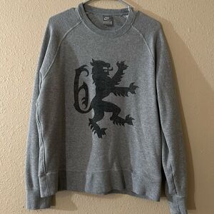 Nike Gray Lion Crewneck Sweatshirt Size L